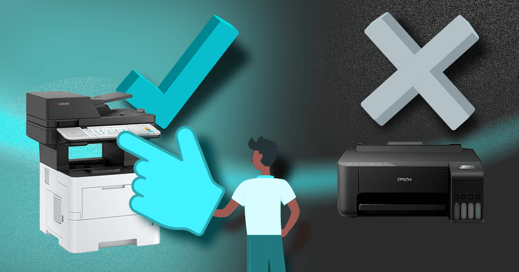 ¿Inyección de tinta o láser?